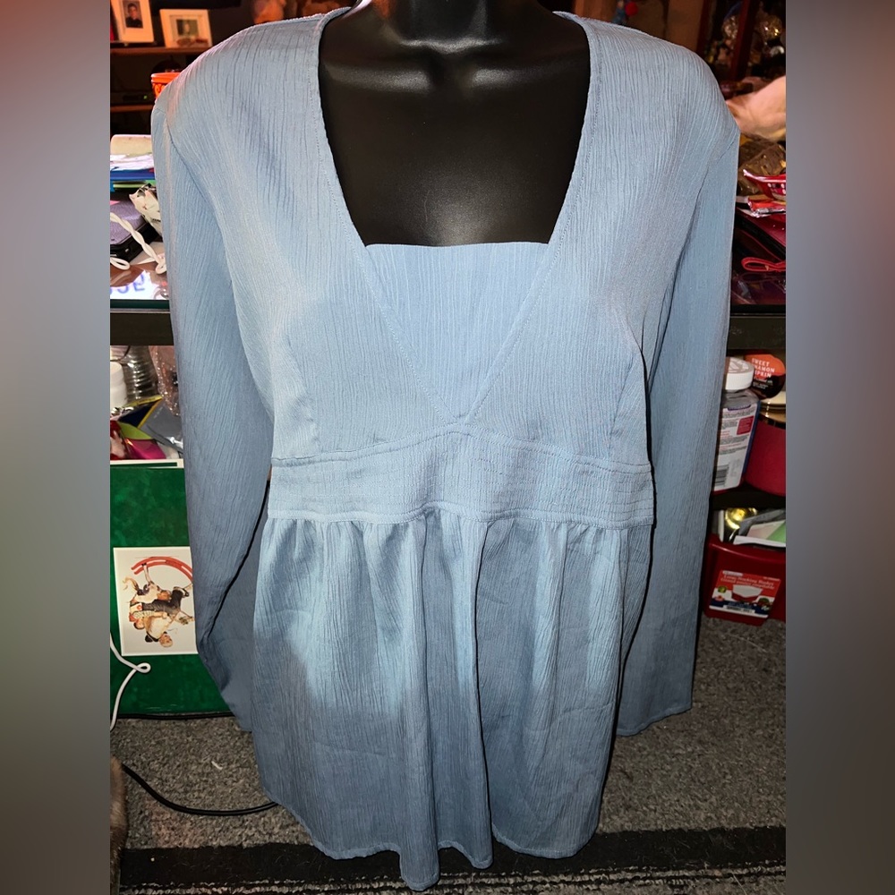 Thyme Maternity Long Sleeve Blouse - Picture 1 of 7
